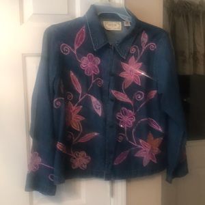 Jean Blouse Jacket Floral